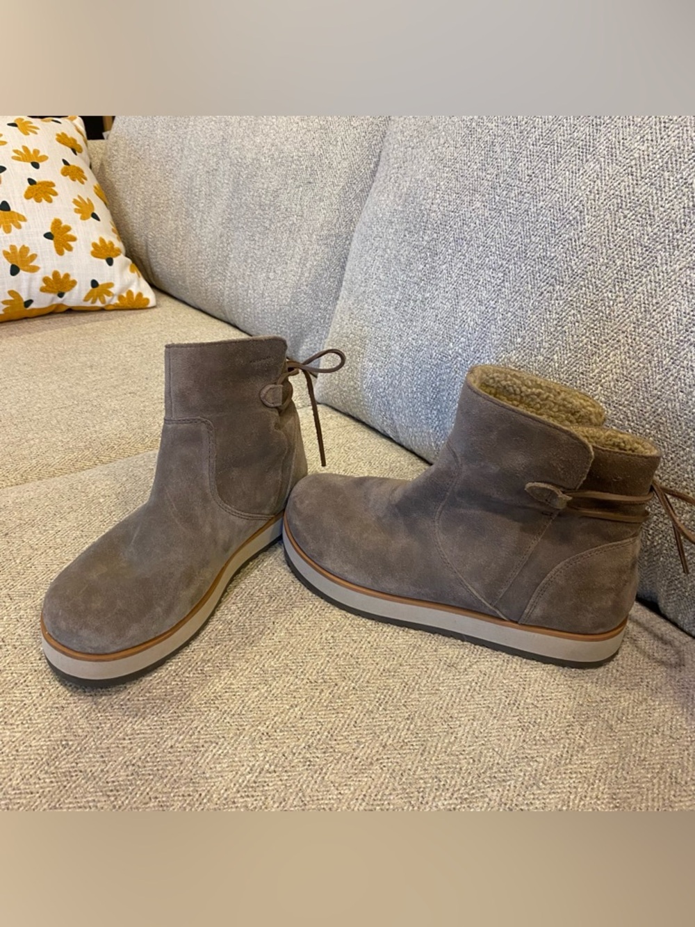 Merrell Gray Suede Insulated waterproof Ankle Winter Boots